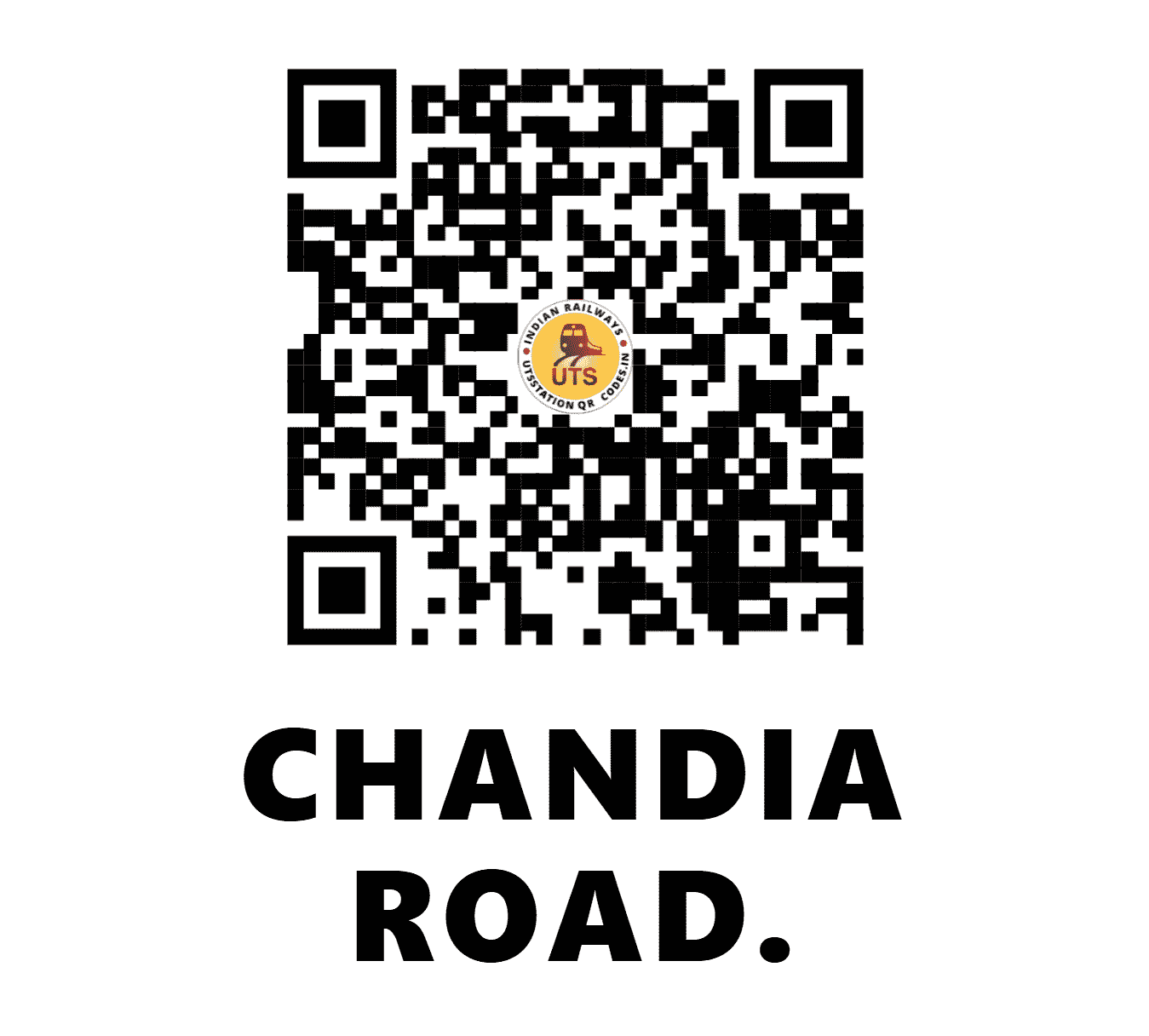 UTS QR Code for CHANDIA ROAD. - CHD (SB - MADHYA PRADESH)
